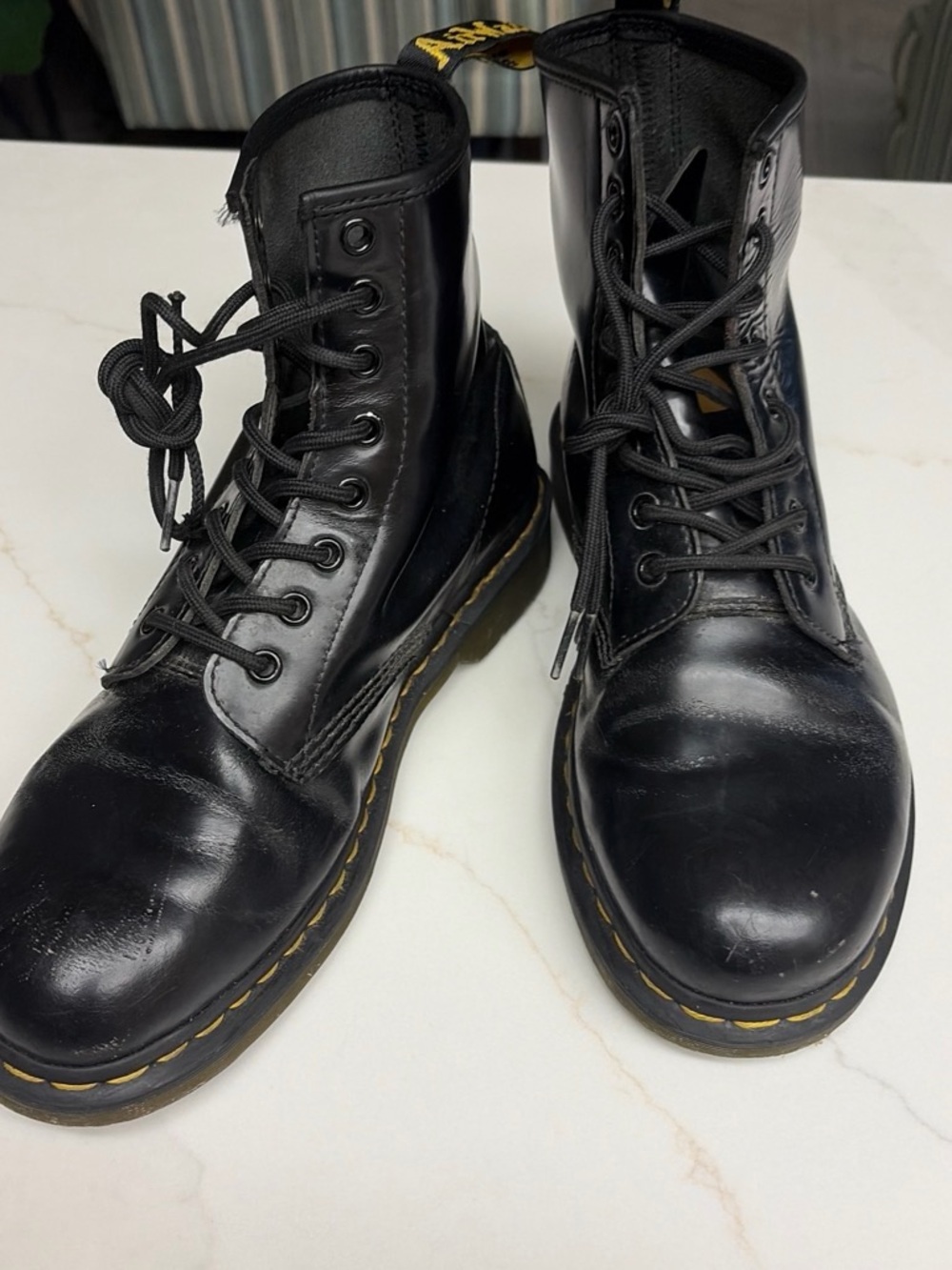 DocMartin Black Leather Lace-Up Men’s Boots 1460